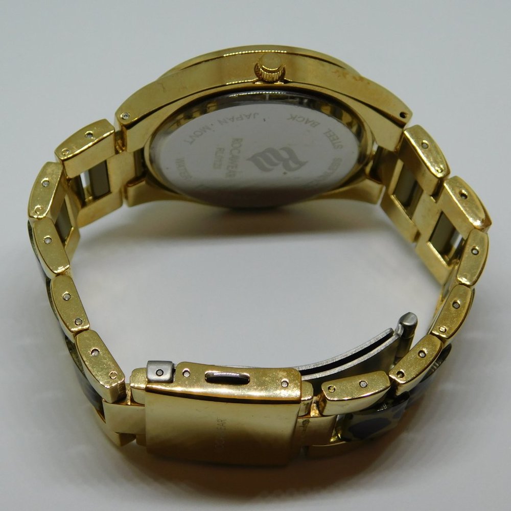 Rocawear RL0123 Two Tone Quartz Analog Women's Watch Sz. 6 1/4" New Battery - Picture 8 of 10